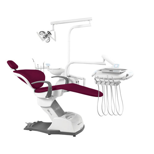 Unidad de tratamiento dental con sillón electromecánico - CROMA TECHNO V - DABI ATLANTE - con portainstrumentos / con luz