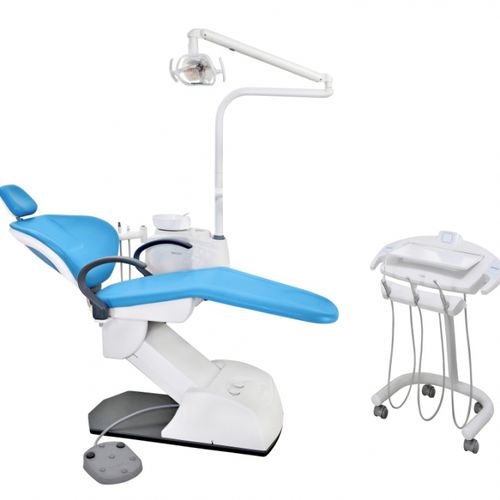 Unidad de tratamiento dental con sillón electromecánico - CROMA T5 CART - DABI ATLANTE - con portainstrumentos / con luz