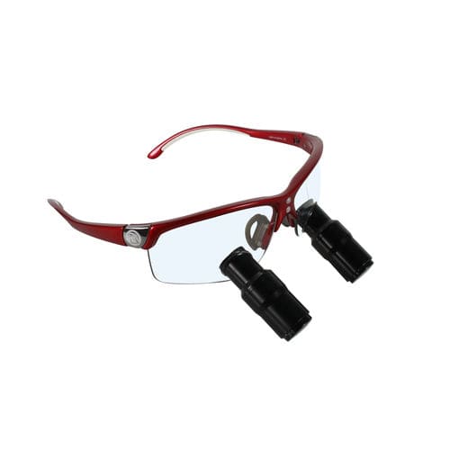 Lupa quirúrgica con montura de gafas - 4.0X Prismatic - DenMat Holdings - con sistema abatible