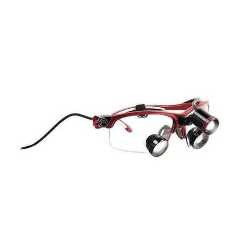 Lupa quirúrgica con montura de gafas - MicroLine™ Mini - DenMat Holdings - con lámpara frontal