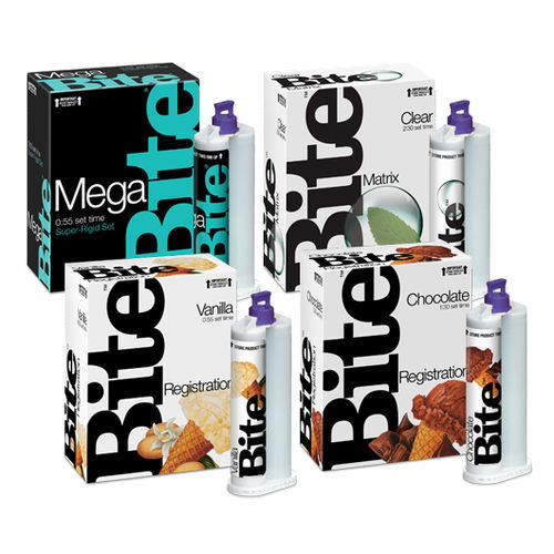 Material dental de vinilo polisiloxano - Vanilla Bite™  - DenMat Holdings - para moldes para impresiones dentales