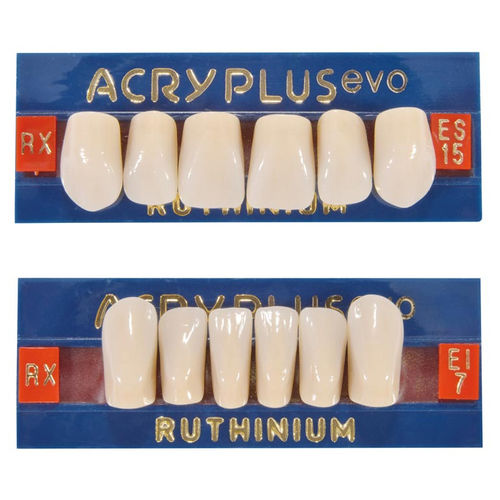 Prótesis dental de fibra acrílica - ACRY PLUS EVO RX - Ruthinium Group - de los dientes anteriores / para dientes posteriores
