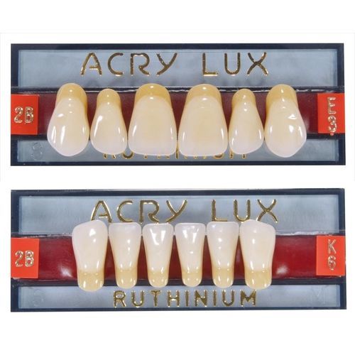 Prótesis dental de fibra acrílica - Acry Lux  - Ruthinium Group - de los dientes anteriores / para dientes posteriores / incisivos inferiores