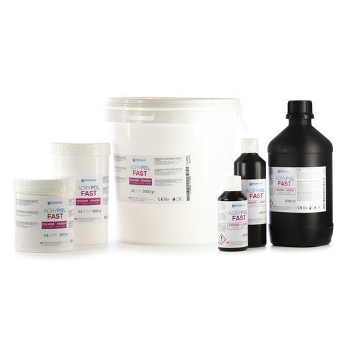 Material dental de PMMA - ACRY POL FAST - Ruthinium Group - para prótesis dentales / líquido / en polvo
