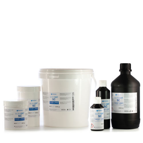 Material dental de PMMA - ACRY ORT SC - Ruthinium Group - ortodóntico / líquido / en polvo