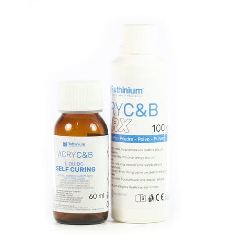 Material dental de fibra acrílica - ACRY C&B RX - Ruthinium Group - para imagen dental / en polvo / líquido