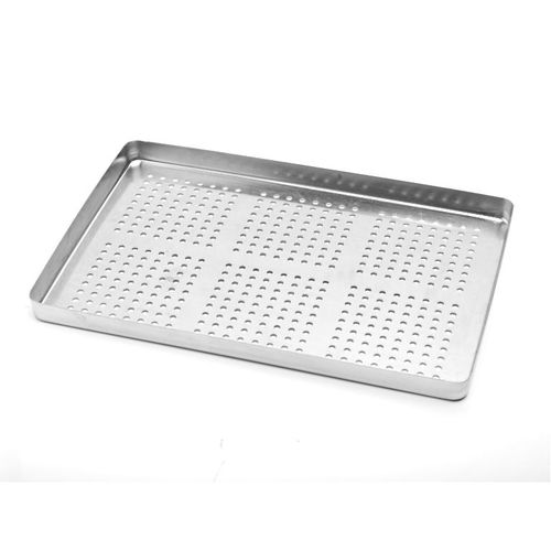 Bandeja para instrumental dental - TD3070F - DENTAL MARKET s.r.l.   - de acero inoxidable / perforada