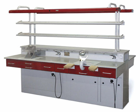 Puesto de trabajo para laboratorio dental - Pedestal  - DentalEZ Group  