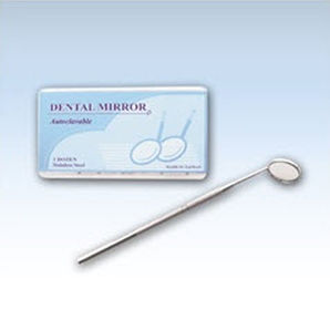 Espejo para odontología - DENTAMERICA, Inc.   - de mano / de acero inoxidable / apto para autoclave