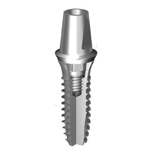 Implante dental cónico - SimpleLine II - Dentium - de titanio / octógono interno / autorroscable