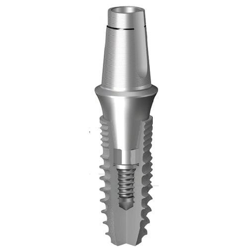 Implante dental cónico - NR Line - Dentium - de titanio / octógono interno / estrecho