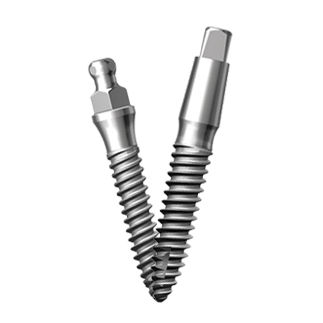 Implante dental cónico - SlimLine - Dentium - de titanio / externo / monobloque