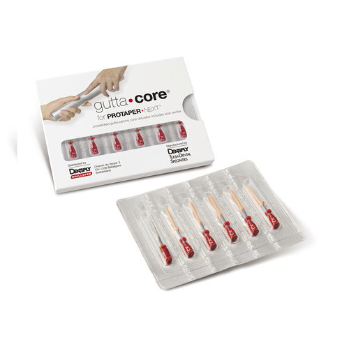Obturador del conducto radicular manual - GUTTACORE™  - DENTSPLY MAILLEFER - de gutapercha
