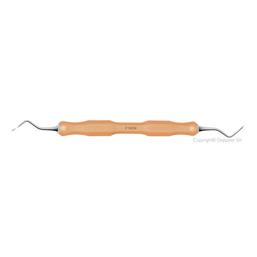 Cureta para odontología - F10 - DEPPELER - apta para autoclave / para furca