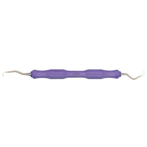 Cureta universal - TIS1CN - DEPPELER - de implantología / doble / curvada