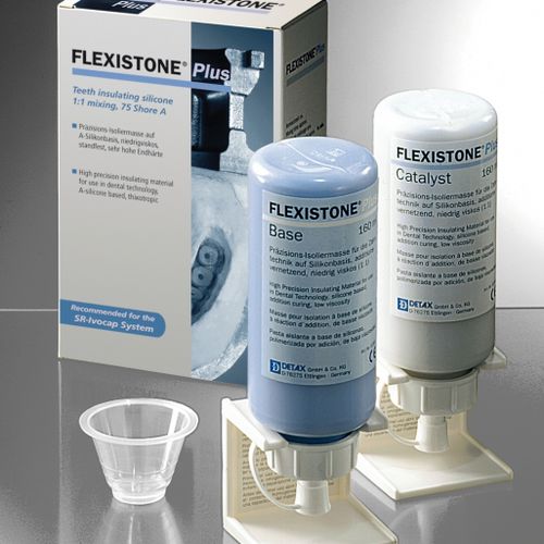 Material dental de silicona - Flexistone® Plus - DETAX GmbH & Co. KG   - para laboratorio dental / de modelización / blanco