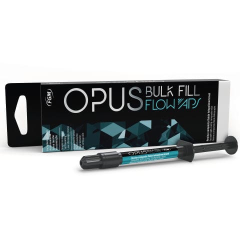 Material dental de composite fluido - Opus Bulk Fill Flow  - FGM Dental Products - para restauración dental / para dientes posteriores / translúcido