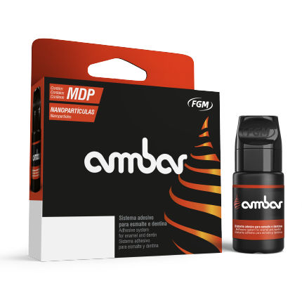 Adhesivo para restauración dental - Ambar - FGM Dental Products - fotopolimerizable / líquido