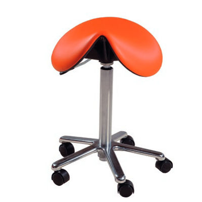 Taburete para odontología - FIMET - con ruedas / con forma de silla de montar