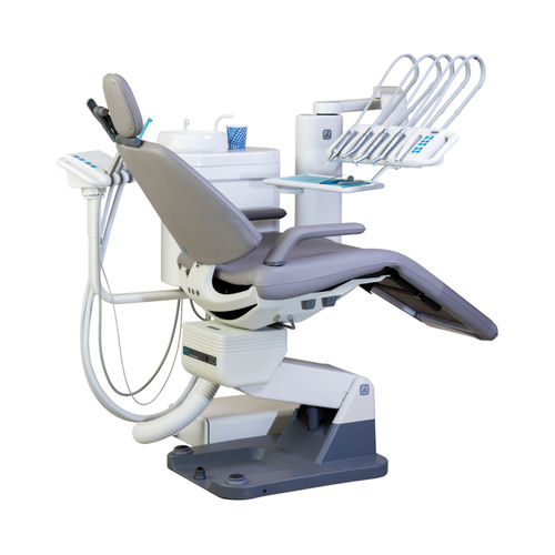 Unidad de tratamiento dental con sillón - F1 Continental - FIMET - con monitor / con portainstrumentos / con luz