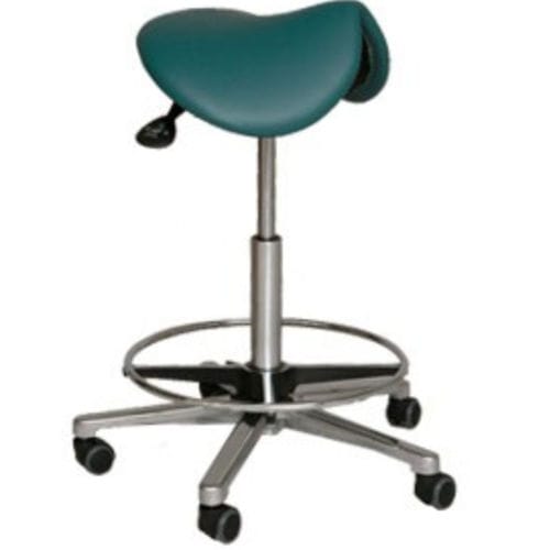 Taburete para odontología - FD-225, FD-230, FD-245, FD-250 - FINNDENT OY   - de altura variable / con ruedas / con forma de silla de montar