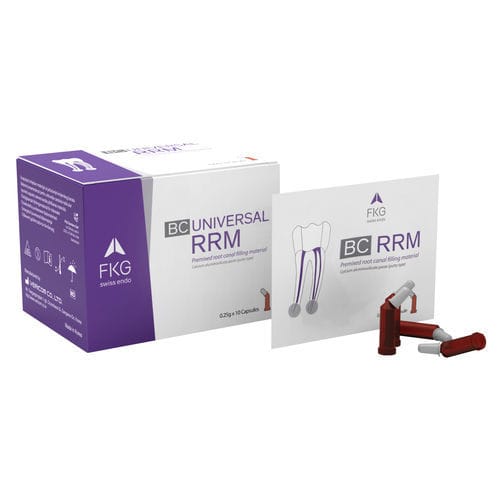 Material dental de hidroxiapatita - BC UNIVERSAL RRM - FKG Dentaire - para la obturación de canales / blanco / radiopaco