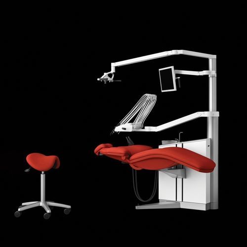Unidad de tratamiento dental con sillón - FLEX - XO Care - compacta / con reposacabezas flexible / ambidiestros