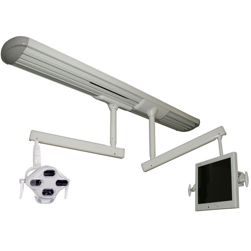 Lámpara cialítica de techo - Dual Track - Flight Dental Systems   - LED / 2 brazos / con monitores de vídeo
