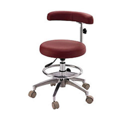 Taburete para odontología - Flight Dental Systems   - de altura variable / con respaldo / con ruedas