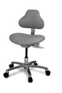 Taburete para odontología - Deluxe 6126C - Forest Dental   - de altura variable / con respaldo / con ruedas