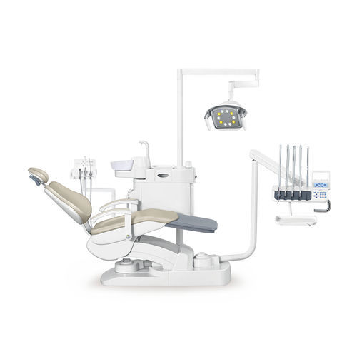 Unidad de tratamiento dental con sillón - AL-388S2 - Foshan Anle Medical Apparatus - con reposacabezas flexible / con sistema de higiene / con portainstrumentos