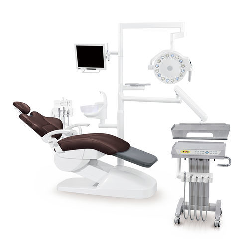 Unidad de tratamiento dental con sillón - AL-398HB - Foshan Anle Medical Apparatus - con reposacabezas flexible / con monitor / con sistema de higiene