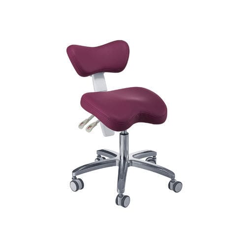Taburete para odontología - 338D  - Foshan Anle Medical Apparatus - de altura variable / con respaldo / con ruedas