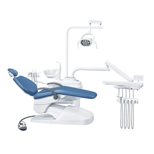Unidad dental con reposacabezas flexible - AL-398BB - Foshan Anle Medical Apparatus - con sistema de higiene / con portainstrumentos / con luz LED