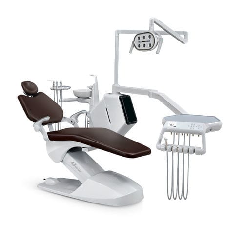 Unidad dental con sillón eléctrico - A3L - Foshan Roson Medical Instrument - compacta / portátil / con reposacabezas flexible