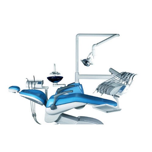 Unidad de tratamiento dental con sillón - A880 - Foshan YaYou Medical Equipment - con portainstrumentos / con luz