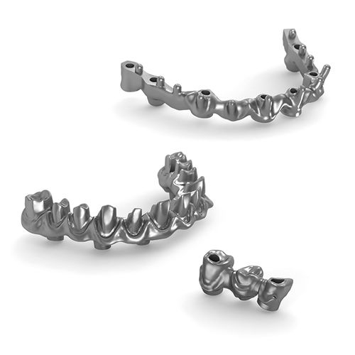 Puente dental de titanio - GEASS S.r.l.   - CoCr / de PMMA / de circona