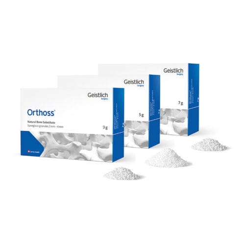 Sustituto óseo alotrasplante - Orthoss® - Geistlich Pharma - para cirugía ortopédica / gránulos