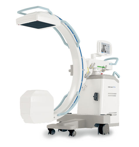 Arco quirúrgico móvil - OSCAR 15FD - Genoray - con sensor plano / con monitor de vídeo integrado