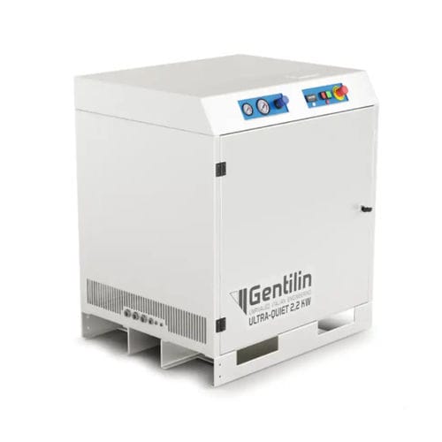 Compresor de aire médico - QUBE DRY 300 H - Gentilin - con secadores de aire / sin aceite / silenciado