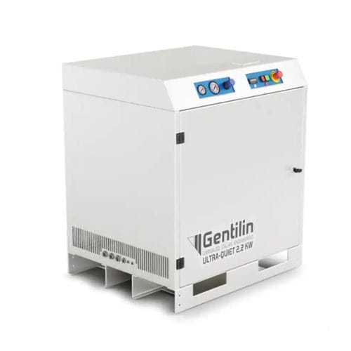 Compresor de aire médico - QUBE DRY 300 HS - Gentilin - con secadores de aire / sin aceite / silenciado