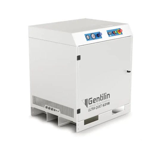 Compresor de aire médico - QUBE DRY 550 H - Gentilin - con secadores de aire / sin aceite / silenciado