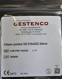 Hilo ortodóntico NiTi - CITIZEN  - Gestenco International AB   - de acero inoxidable