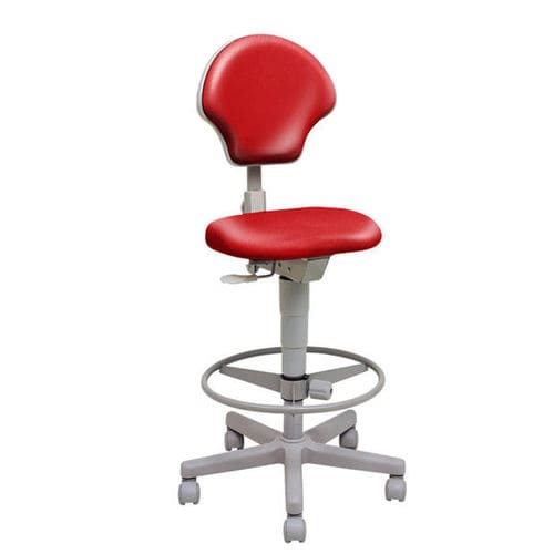 Taburete para odontología - Syncrus Top - Gnatus - de altura variable / con respaldo / con ruedas