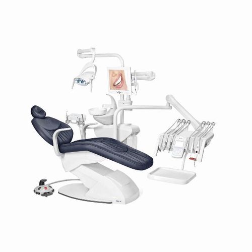 Unidad de tratamiento dental con sillón eléctrico - Gnatus G4 H - Gnatus - con monitor / con portainstrumentos / con luz