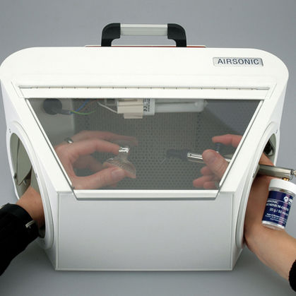 Puesto de trabajo para laboratorio dental de mesa - Airsonic® Absorbo Box® - Hager & Werken