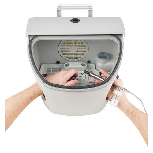 Puesto de trabajo para laboratorio dental portátil - Airsonic® Absorbo Box® II - Hager & Werken