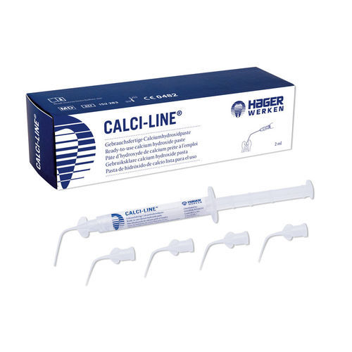 Material dental de hidróxido de calcio - Calci-Line® - Hager & Werken - para restauración dental / para la obturación de canales / pasta