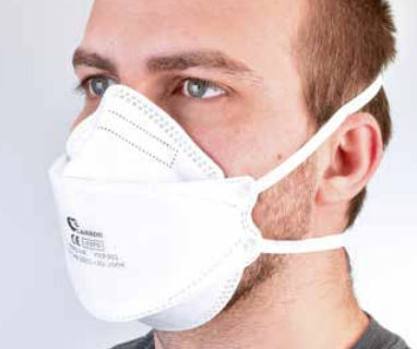 Mascarilla de protección FFP3 - Miramask® - Hager & Werken - sin látex / caja de 50