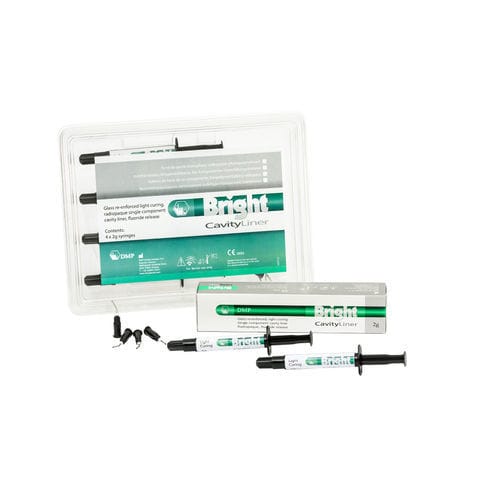 Material dental de fluoruro BRIGHT Cavity Liner DMP para